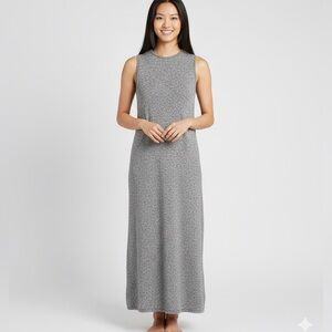 Banana Republic Grey Heavyweight Knit Square Neck Sleeveless Maxi Dress Size XS